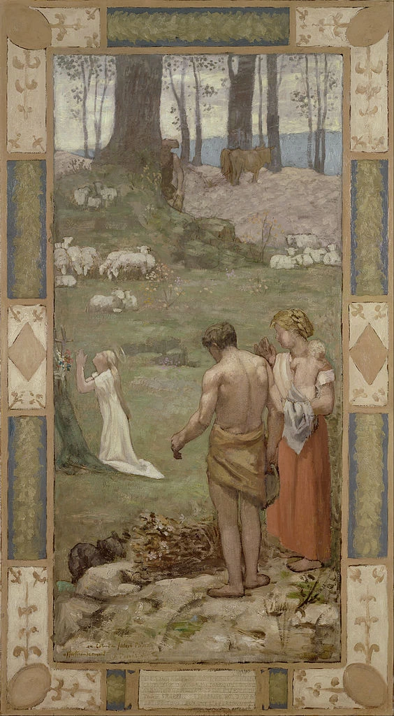 Pierre Puvis de Chavannes - L'infanzia di santa Genoveffa, Van Gogh Museum, Amsterdam